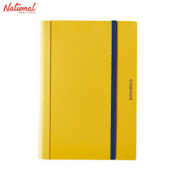 King Jim Clearbook Fixed 5896H A3 10Sheets Foldable Into A4 with Garter Lock, Yellow