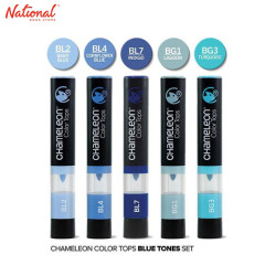 Chameleon Color Tops CT4513 Blue Tones 5 Piece Set