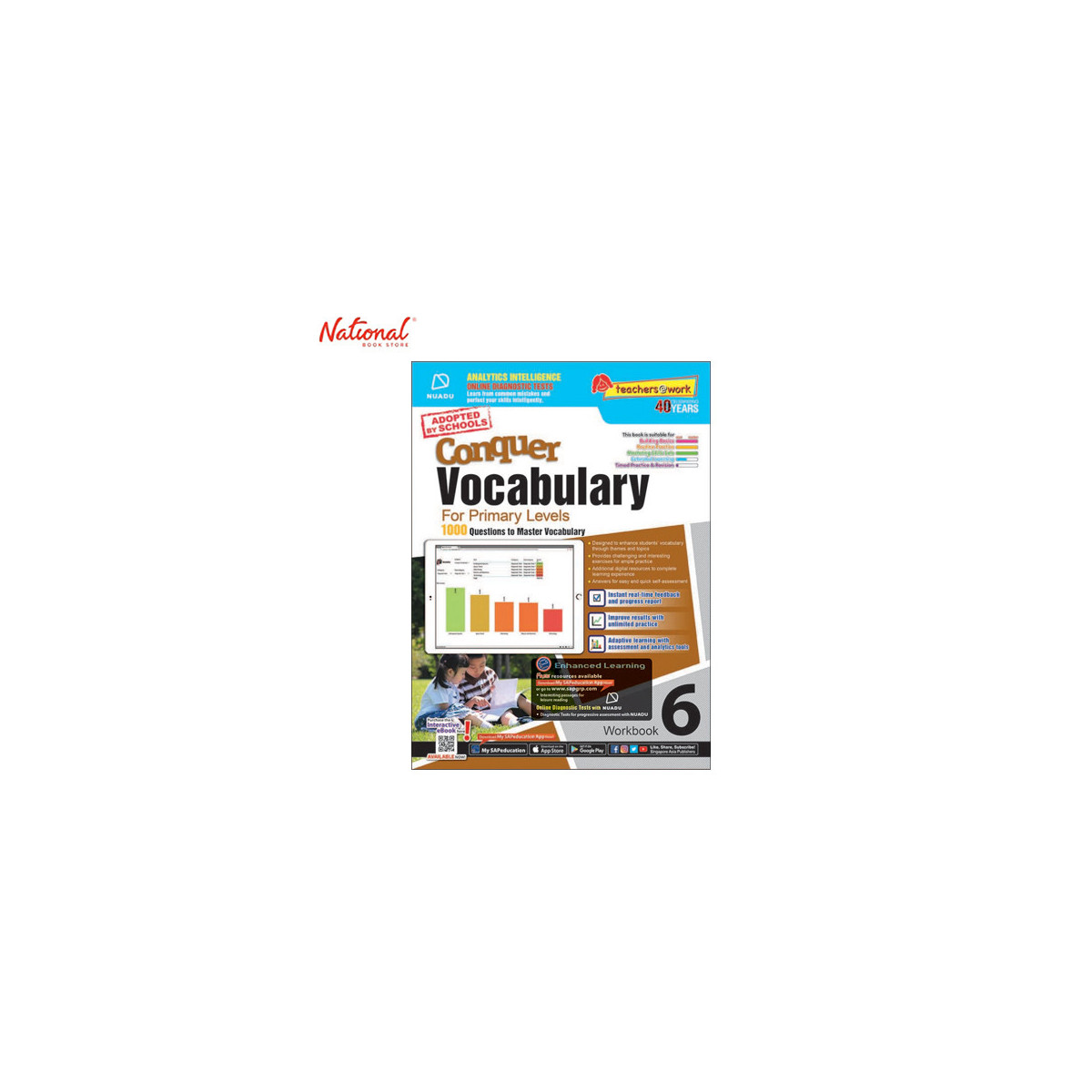 Conquer Vocabulary For Primary Levels Workbook 6 + Nuadu Tradepaper by Lee J.