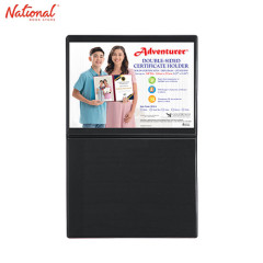 Adventurer Double Sided Certificate Holder 8.27x11.69 inches DCH-4, Black