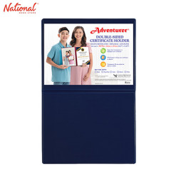 Adventurer Double Sided Certificate Holder 8.27x11.69 inches DCH-4, Navy Blue