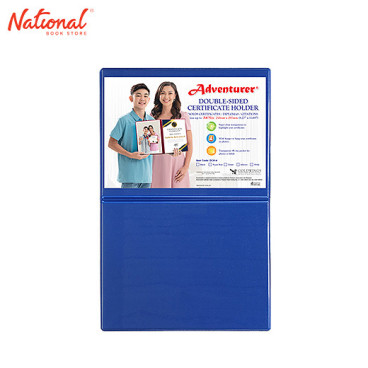 Adventurer Double Sided Certificate Holder 8.27x11.69 inches DCH-4, Royal Blue