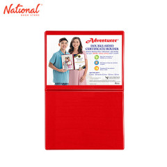 Adventurer Double Sided Certificate Holder 8.27x11.69 inches DCH-4, Red