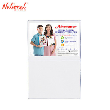 Adventurer Double Sided Certificate Holder 8.27x11.69 inches DCH-4, White