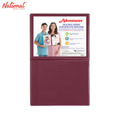 Adventurer Double Sided Certificate Holder 8.5x11 inches DCH-3, Maroon