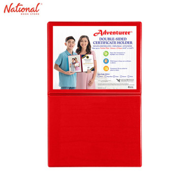 Adventurer Double Sided Certificate Holder 8.5x11 inches DCH-3, Red