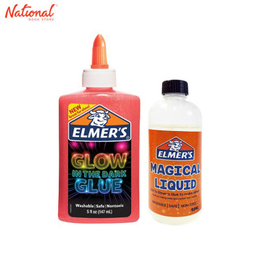 Elmer's Slime Time Kit Glow In The Dark Colored Glue Slime 044 Pink