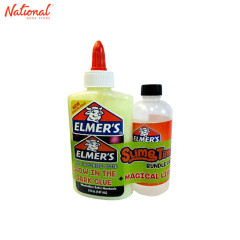 Elmer's Slime Time Kit Glow In The Dark Colored Glue Slime 043 Natural