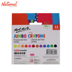 Mont Marte Jumbo Crayons 12 Colors MMKC0217
