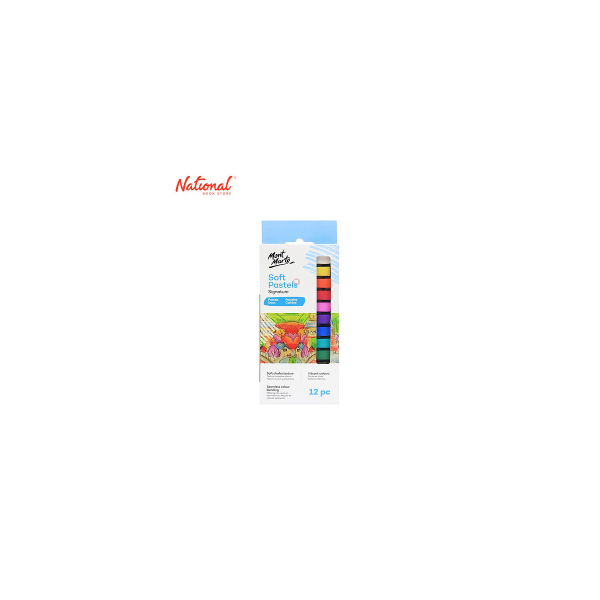 Mont Marte Soft Pastels MMPT0004 12pcs