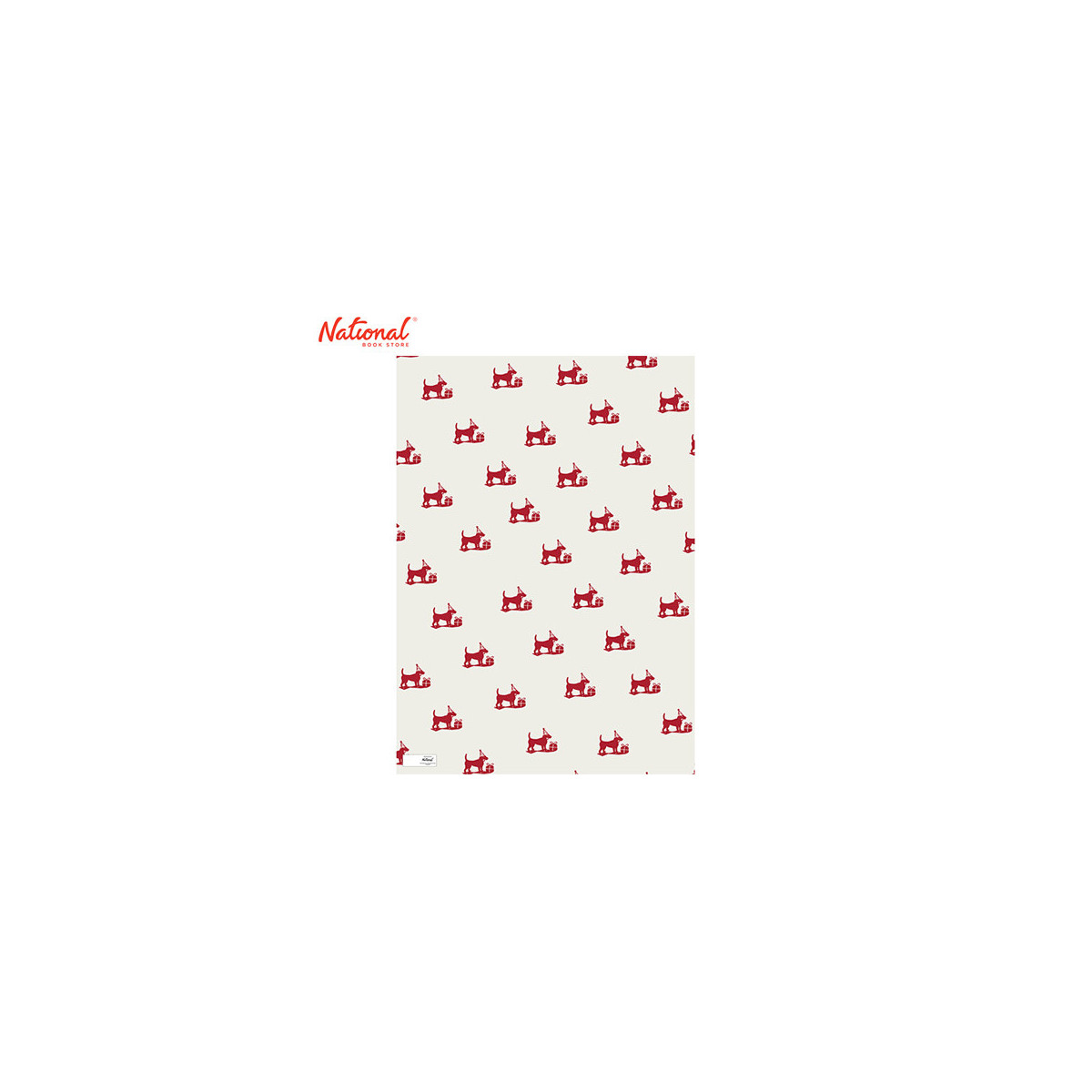 Gift Wrap Sheet Christmas Red C2S Dogs With Gifts