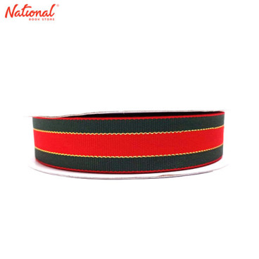 Ribbon Roll 1/2 inch 30 meters 2-Toned Green and Red