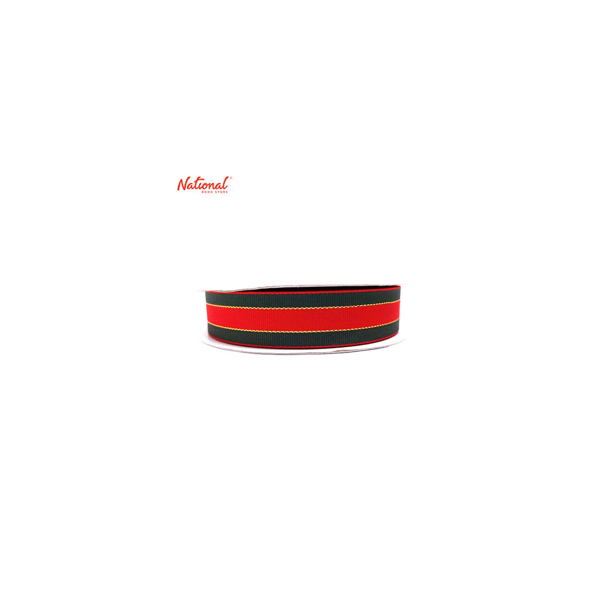 Ribbon Roll 1 inch 30 meters 2-Toned Green and Red
