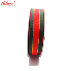 Ribbon Roll 1 inch 30 meters 2-Toned Green and Red