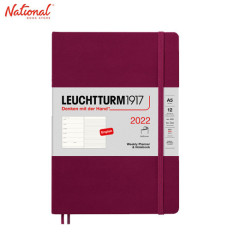 Planner 2022 and Notebook A5 Soft Bound Port Red