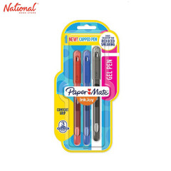 Papermate Inkjoy Gel Pen Stick 3's Black/Blue/ Red 0.5mm...