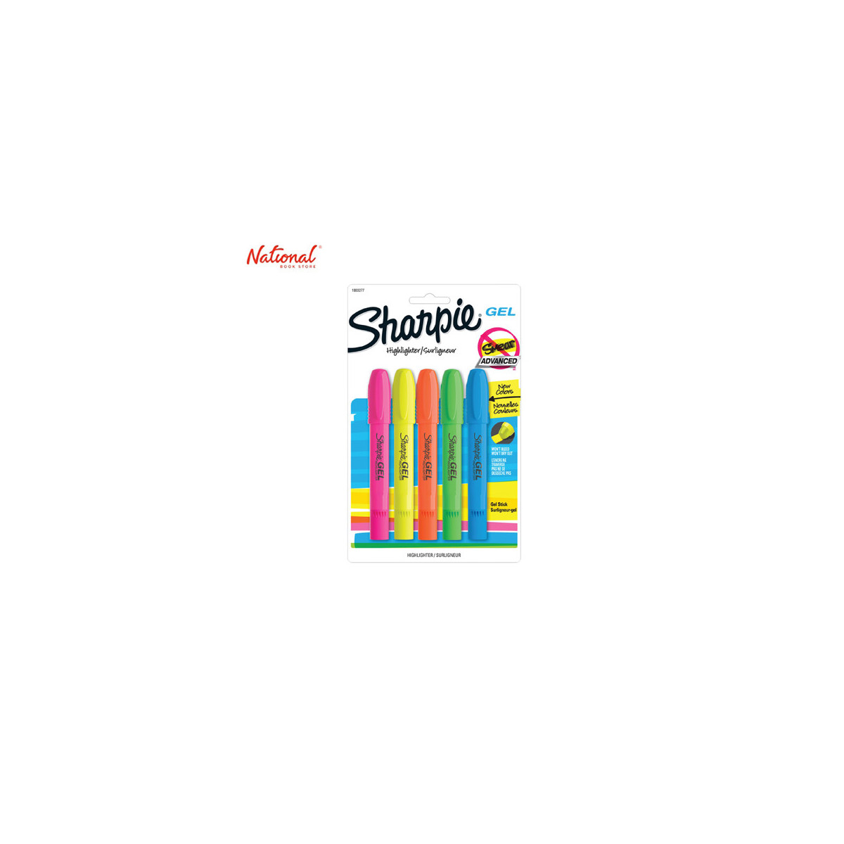 Sharpie Gel Stick Highlighters 5's 4016612