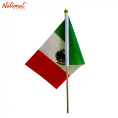 Flag Nylon Mexico with Stick Wooden, 13x21cm