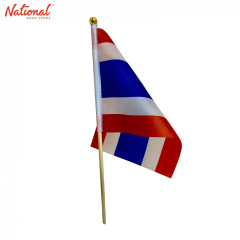 Flag Nylon Thailand with Stick Wooden, 13x21cm