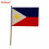 Flag Nylon Philippines with Stick Wooden, 13x21cm