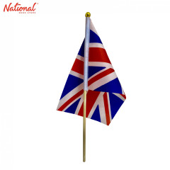 Flag Nylon United Kingdom witg Stick Wooden, 13x21cm