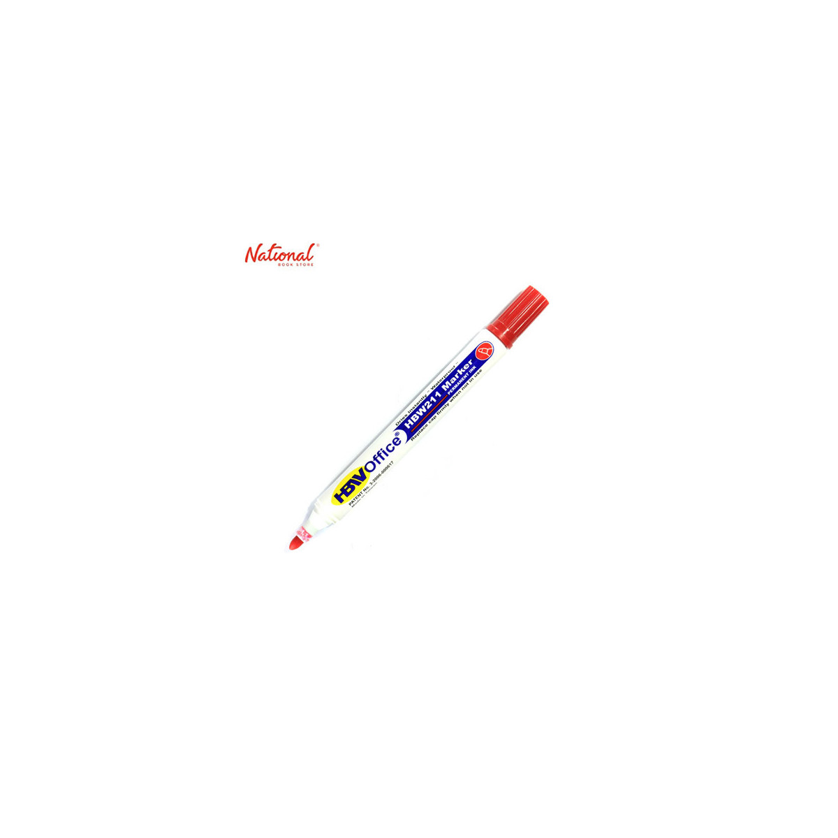 HBW 211 Permanent Marker Box of 12 Red Fine