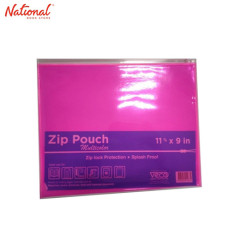 Zip Envelope 11 3/8x9 inches Horizontal, Pink