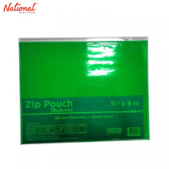 Zip Envelope 11 3/8x9 inches Horizontal, Green