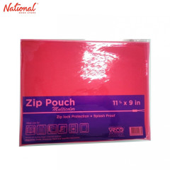 Zip Envelope 11 3/8x9 inches Horizontal, Red