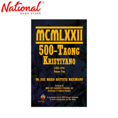 Mcmlxxii 500 -Taong Kristiyano (1872-1972) Volume 2 Trade Paperback By Jose Mario B. Maximiano