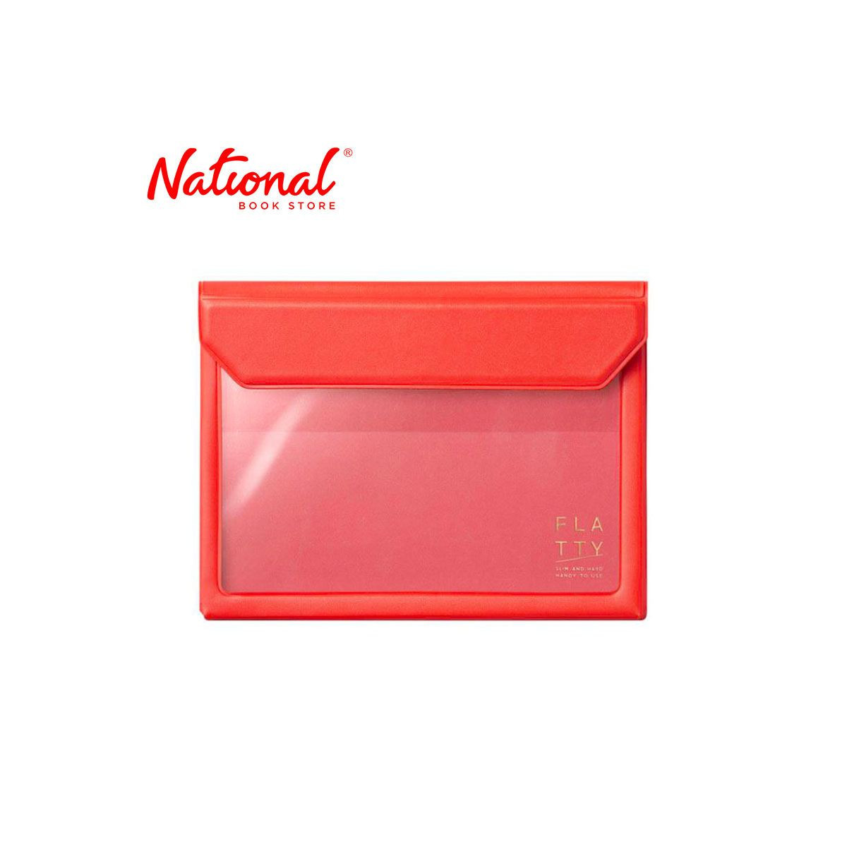 King Jim Plastic Envelope 5360 A6 Magnetic Lock Expandable Red - Office Supplies