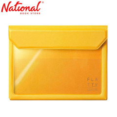 King Jim Plastic Envelope 5360 A6 Magnetic Lock Expandable Yellow - Office Supplies