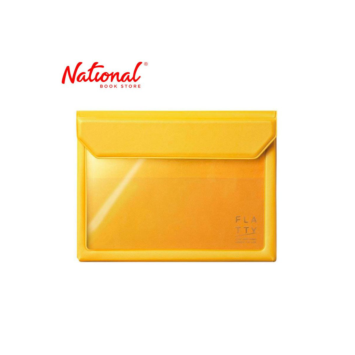 King Jim Plastic Envelope 5360 A6 Magnetic Lock Expandable Yellow - Office Supplies