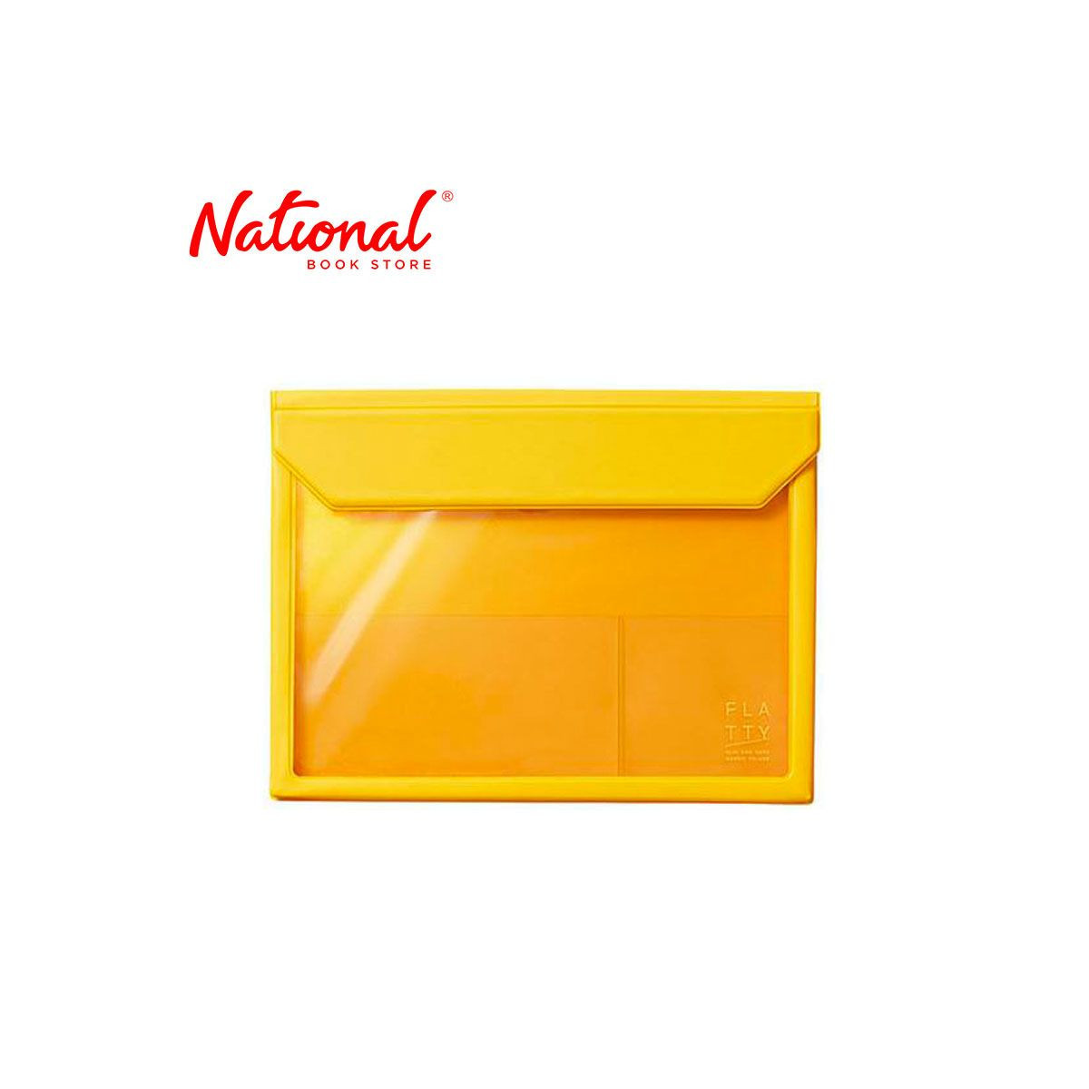 King Jim Plastic Envelope 5364 A5 Magnetic Lock Expandable Yellow - Office Supplies