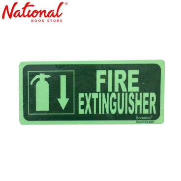 Sonoma Signage Luminous Green Fire Extinguisher - Office Business Supplies