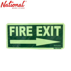 Sonoma Signage Luminous Green Fire Exit Right Arrow -...