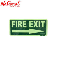 Sonoma Signage Luminous Green Fire Exit Right Arrow - Office Supplies