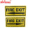Sonoma Signage 4x8 inches Yellow Fire Exit Arrow (left & right) - Office Business Supplies