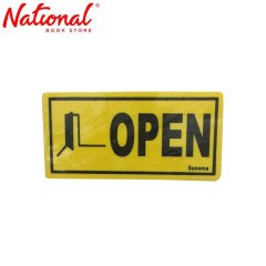 Sonoma Signage 4x8 inches Yellow Open - Office Business Supplies