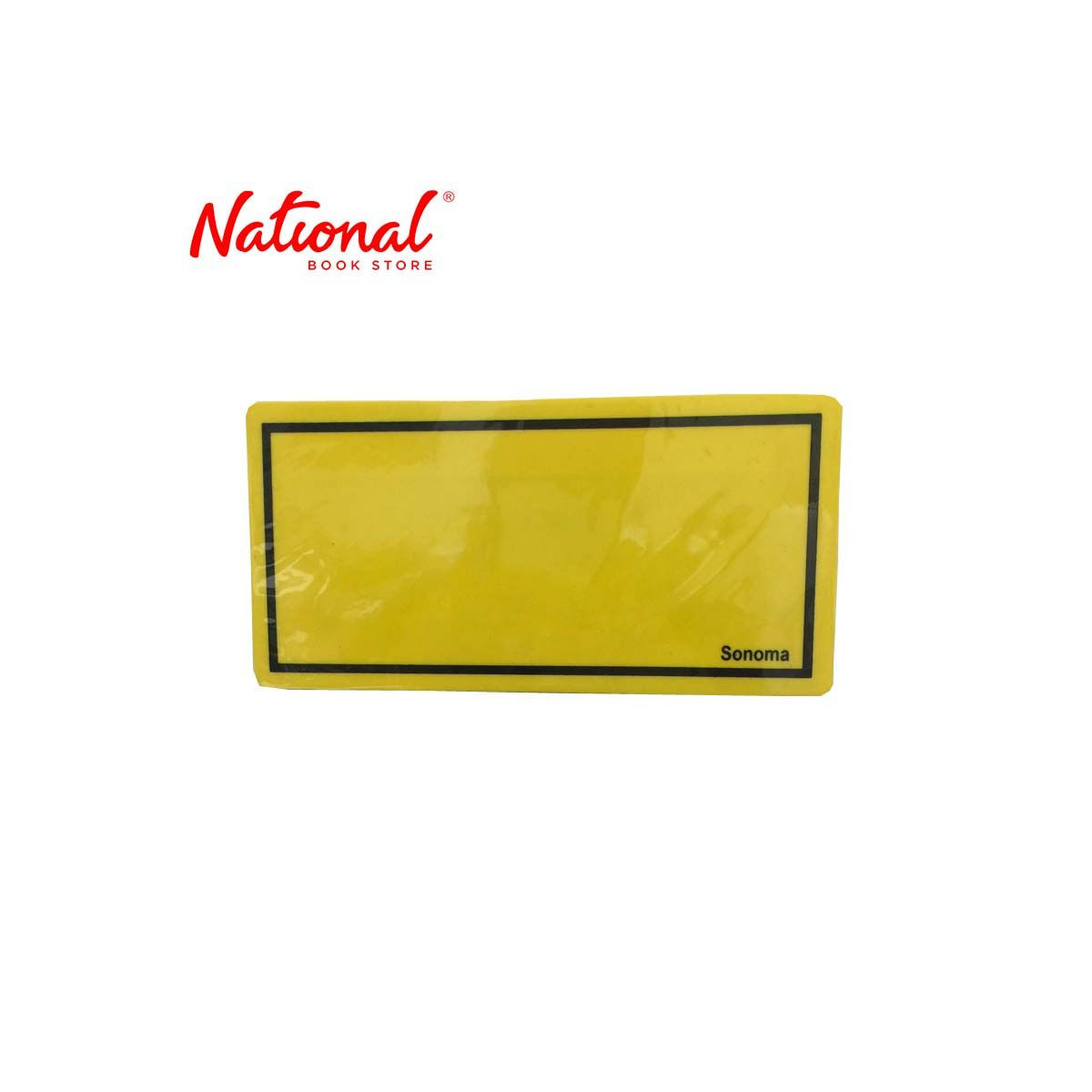 Sonoma Signage 4x8 inches Yellow Blank - Office Supplies