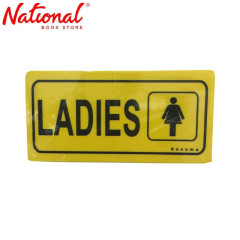 Sonoma Signage 4x8 inches Yellow Ladies - Office Supplies