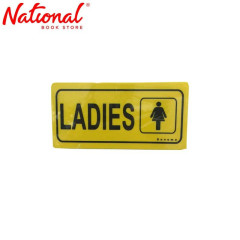 Sonoma Signage 4x8 inches Yellow Ladies - Office Supplies