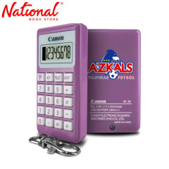 Canon Handheld Calculator KC30 Azkals 8 digits Battery Operated Key Chain, Purple - School & Office