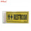 Sonoma Signage 4x8 inches Yellow Restroom - Office - Business - Essentials