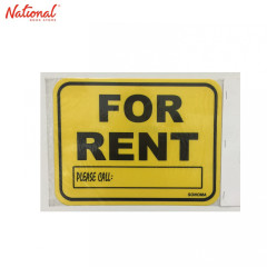 Sonoma Signage 8.5x11 inches Yellow For Rent - Office -...
