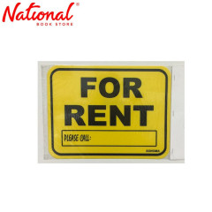 Sonoma Signage 8.5x11 inches Yellow For Rent - Office - Business - Essentials