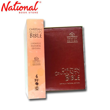 Christian Community Bible Large Deluxe W/ Box Gold Edged Index-Brown Hardcover - Bible