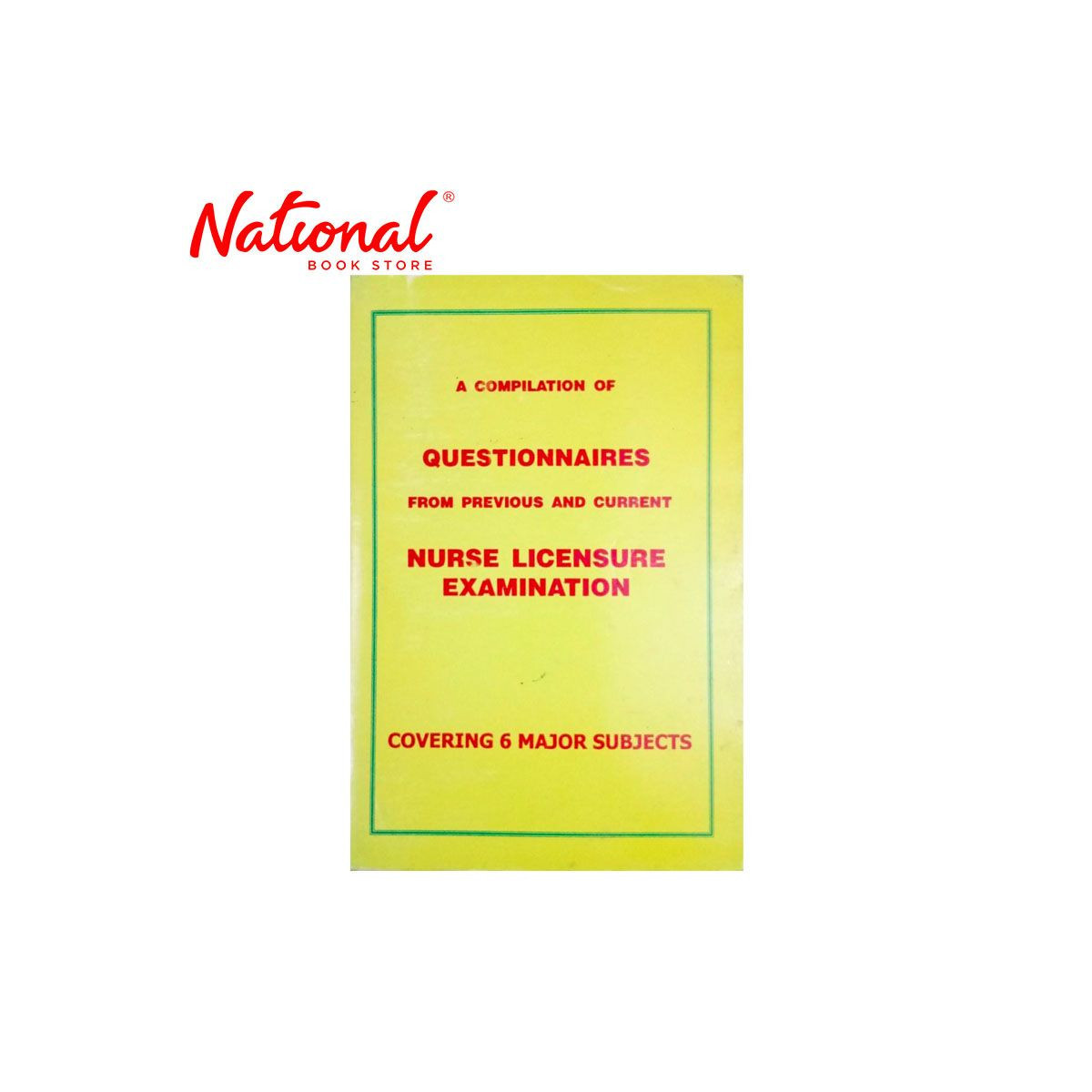 Nurse Licensure Exam Covering Six Major Subjects by Arellano V. Busto Tradepaper - NLE - PNLE