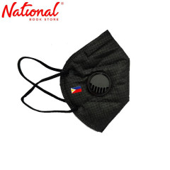 KN95 Face Mask with Valve Black 5s/Box - Health & Safety...