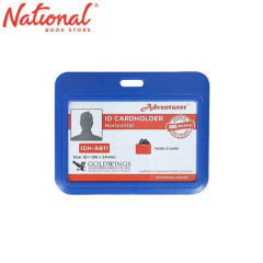 Adventurer ID Protector IDH-AB11 86x54Mm Horizontal Holds 2 Cards Blue - School Supplies